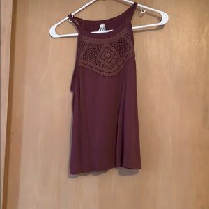Burgundy tank top